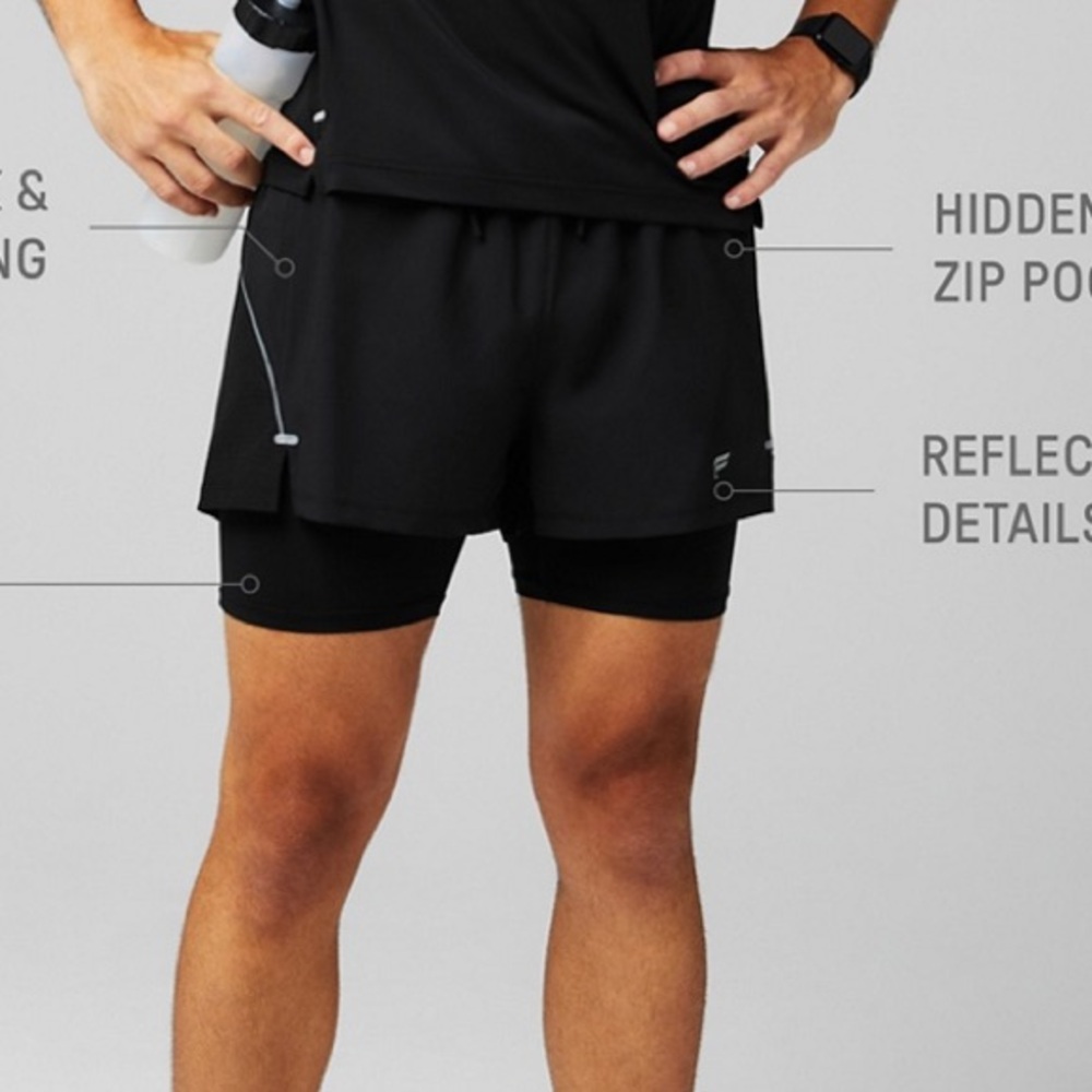 Fabletics Black Athletic Shorts